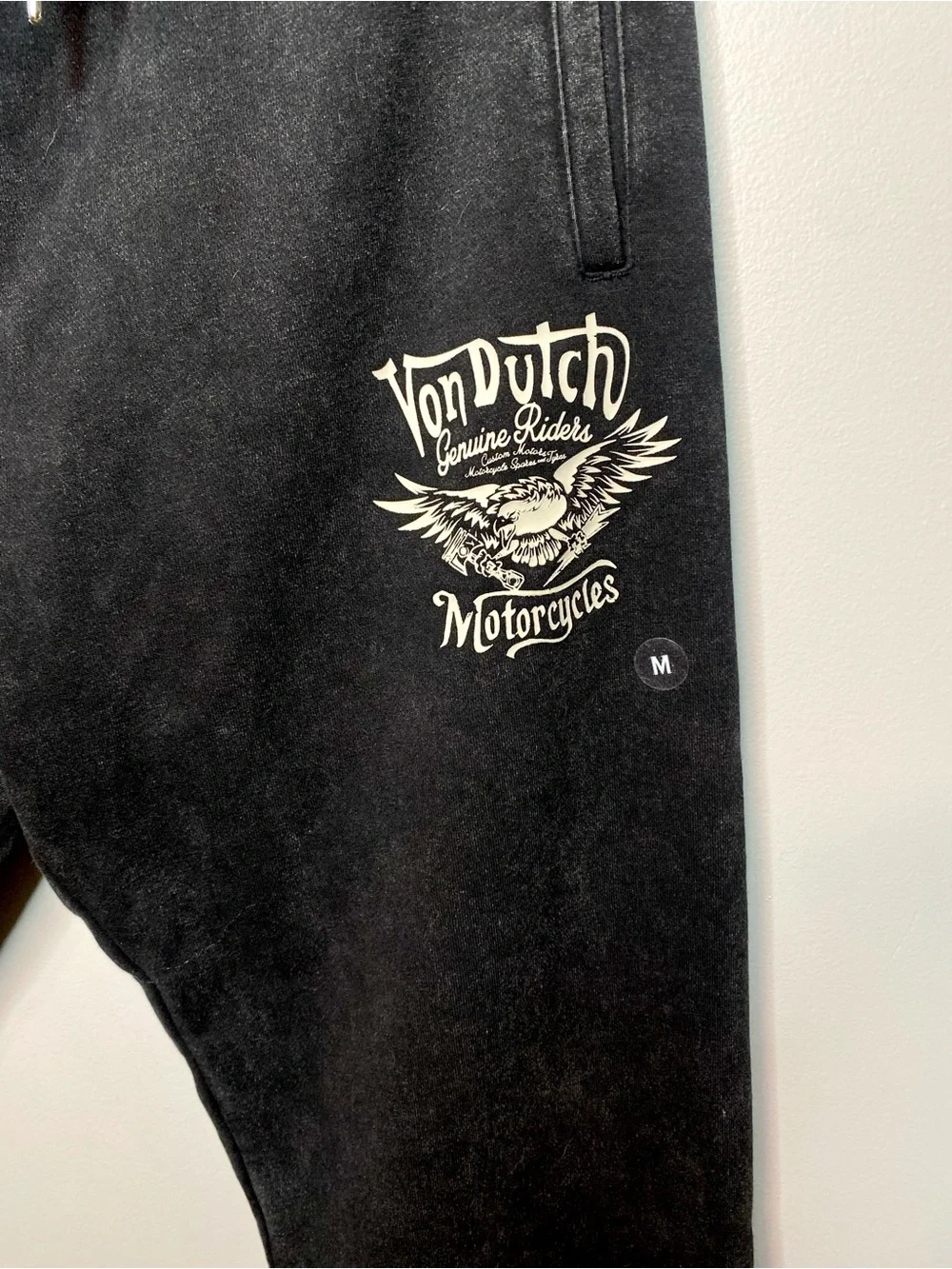 NWT Von Dutch Acid Washed Flare Sweatpant. - Picture 3 of 5